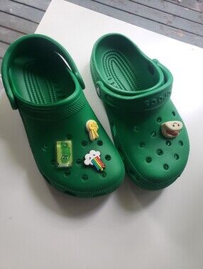 Kids CROCS Green Clog Sandals - Casual Slip-On